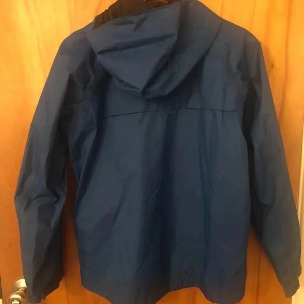 Columbia blue Hooded jacket all weather wind breaker water repellent Gorpcore